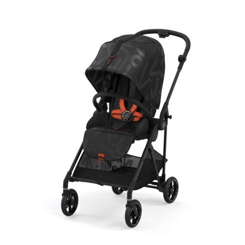 Cybex Коляска прогулочная Melio Street с дождевиком / цвет Real Black