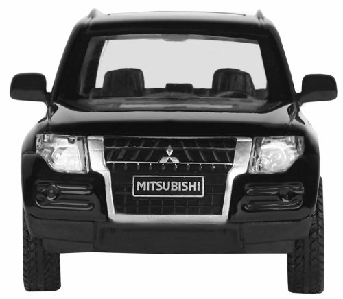 Автопанорама Металлическая лицензионная машинка Mitsubishi Pajero 4WD turbo / цвет черный