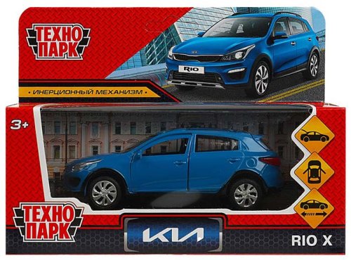 Технопарк Металлическая модель «Kia Rio» / цвет синий