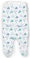 Summer Infant Конверт для пеленания SwaddleMe Footsie Киты, размер S					