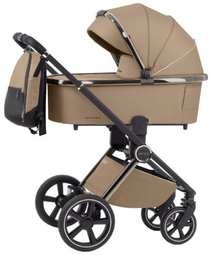 Carrello Коляска 2 в 1 Ultimo CRL-6511 2023 / цвет Pearl Beige (бежевый), на шасси Black Chrome